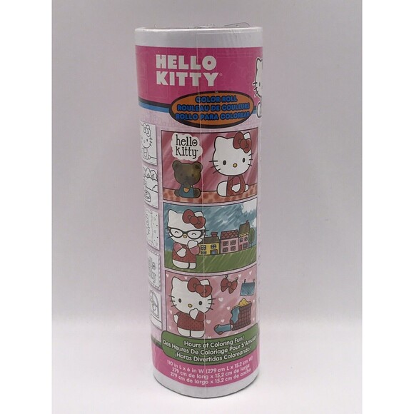 Hello Kitty Lot Play Scene, Floor Color Activity Roll, Toothbrush, 53 Stickers - Picture 7 of 9